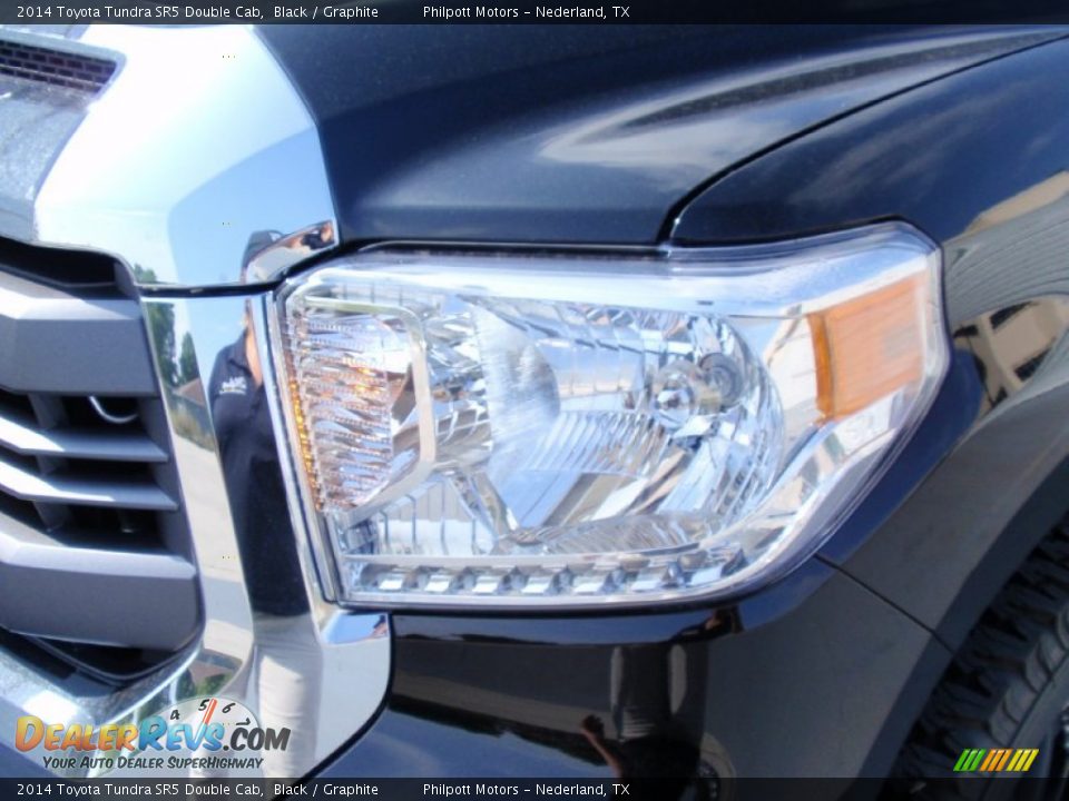 2014 Toyota Tundra SR5 Double Cab Black / Graphite Photo #9