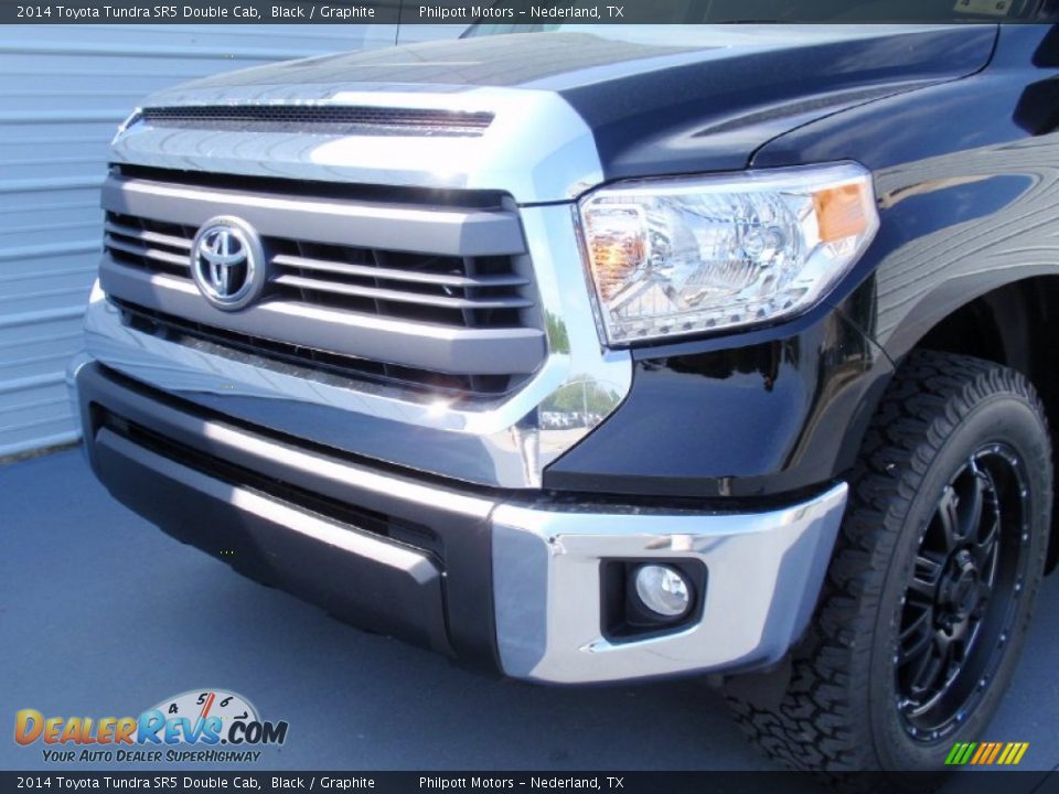 2014 Toyota Tundra SR5 Double Cab Black / Graphite Photo #11