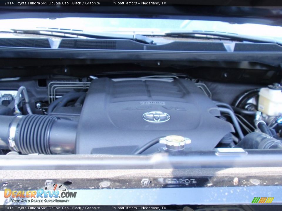 2014 Toyota Tundra SR5 Double Cab Black / Graphite Photo #17