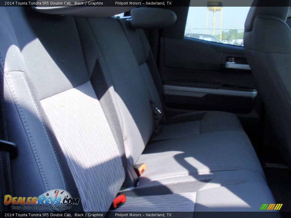 2014 Toyota Tundra SR5 Double Cab Black / Graphite Photo #22