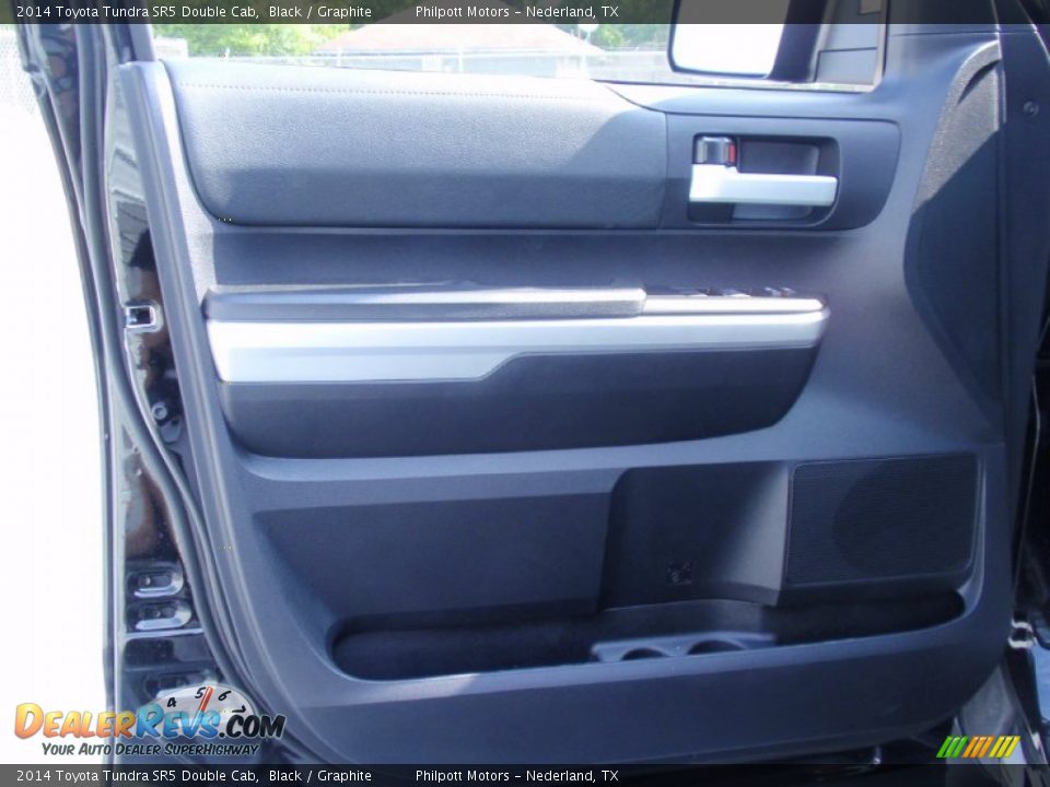 2014 Toyota Tundra SR5 Double Cab Black / Graphite Photo #23