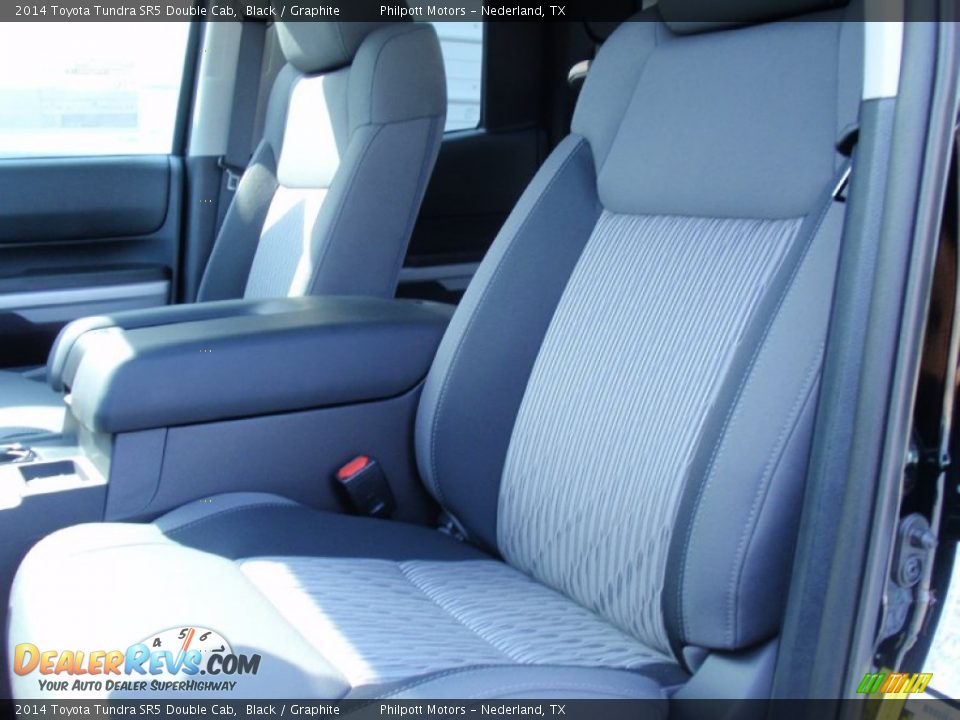 2014 Toyota Tundra SR5 Double Cab Black / Graphite Photo #26