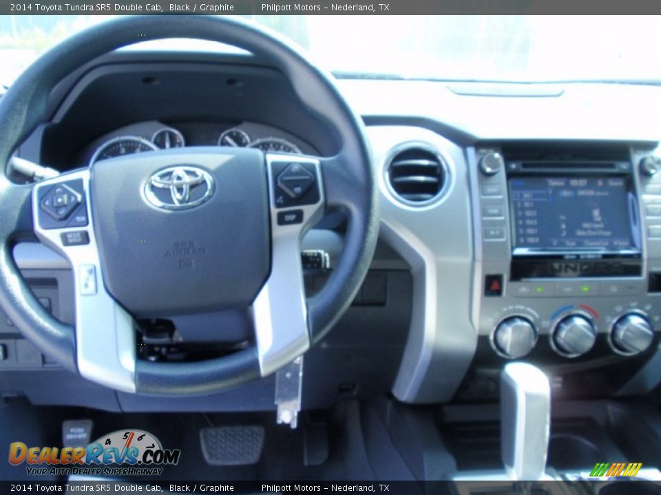 2014 Toyota Tundra SR5 Double Cab Black / Graphite Photo #28