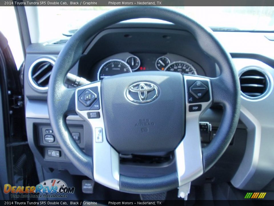 2014 Toyota Tundra SR5 Double Cab Black / Graphite Photo #30