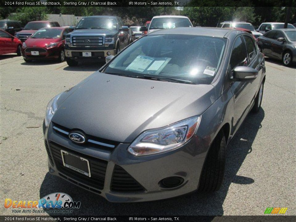 2014 Ford Focus SE Hatchback Sterling Gray / Charcoal Black Photo #1