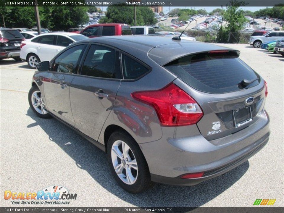 2014 Ford Focus SE Hatchback Sterling Gray / Charcoal Black Photo #3