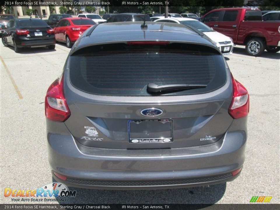 2014 Ford Focus SE Hatchback Sterling Gray / Charcoal Black Photo #4