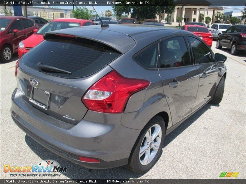 2014 Ford Focus SE Hatchback Sterling Gray / Charcoal Black Photo #5