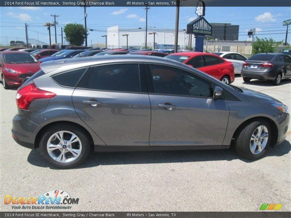 2014 Ford Focus SE Hatchback Sterling Gray / Charcoal Black Photo #6