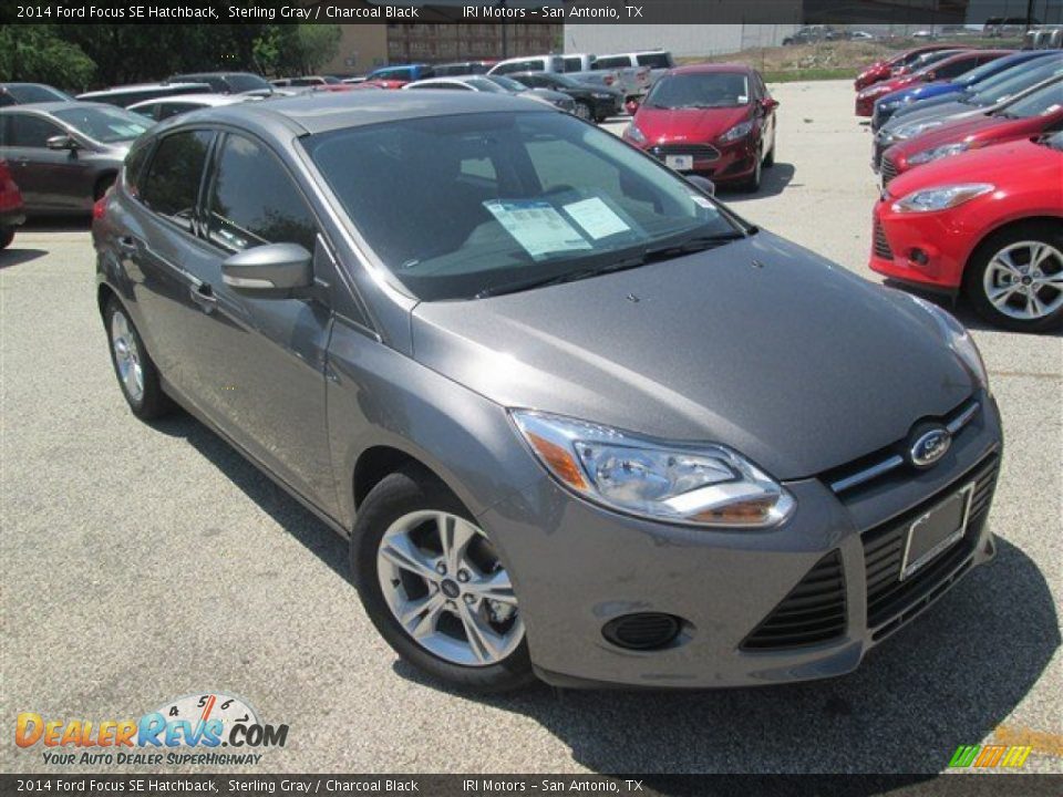 2014 Ford Focus SE Hatchback Sterling Gray / Charcoal Black Photo #7