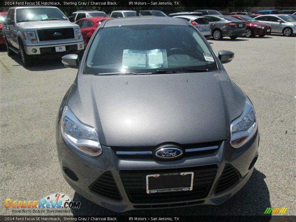 2014 Ford Focus SE Hatchback Sterling Gray / Charcoal Black Photo #8