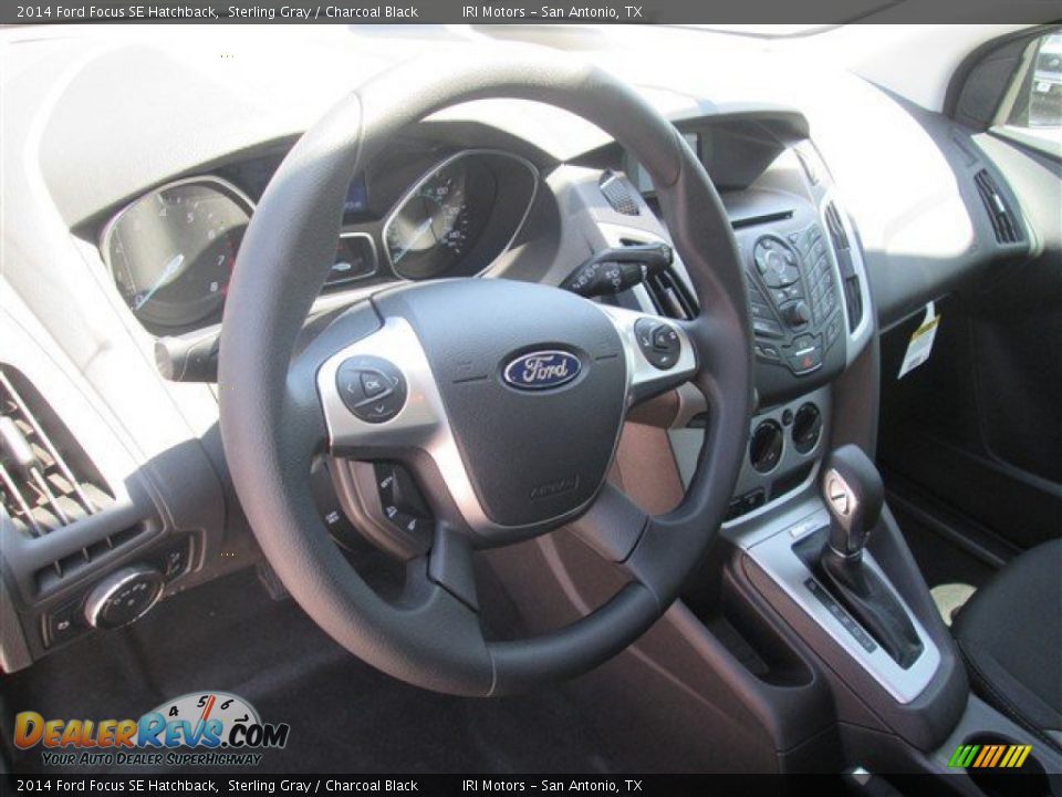 2014 Ford Focus SE Hatchback Sterling Gray / Charcoal Black Photo #10
