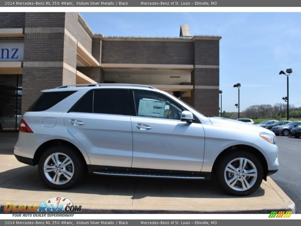 2014 Mercedes-Benz ML 350 4Matic Iridium Silver Metallic / Black Photo #2