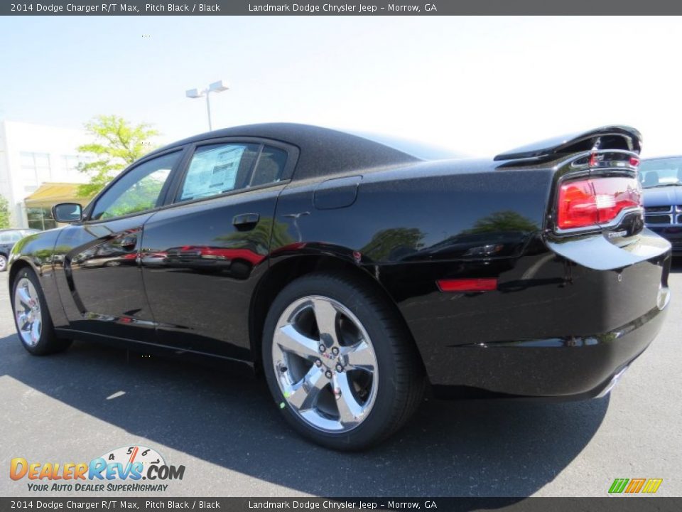 2014 Dodge Charger R/T Max Pitch Black / Black Photo #2