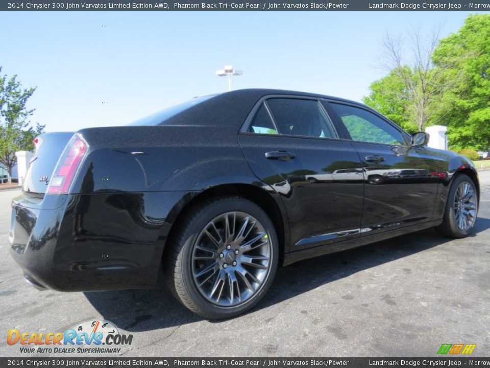 2014 Chrysler 300 John Varvatos Limited Edition AWD Phantom Black Tri-Coat Pearl / John Varvatos Black/Pewter Photo #3