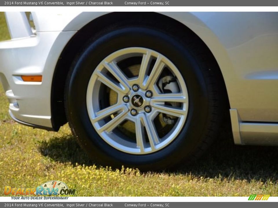 2014 Ford Mustang V6 Convertible Ingot Silver / Charcoal Black Photo #9