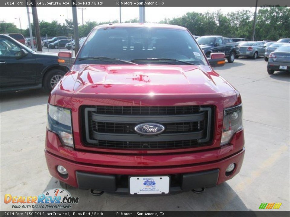 2014 Ford F150 FX4 SuperCrew 4x4 Ruby Red / Black Photo #11