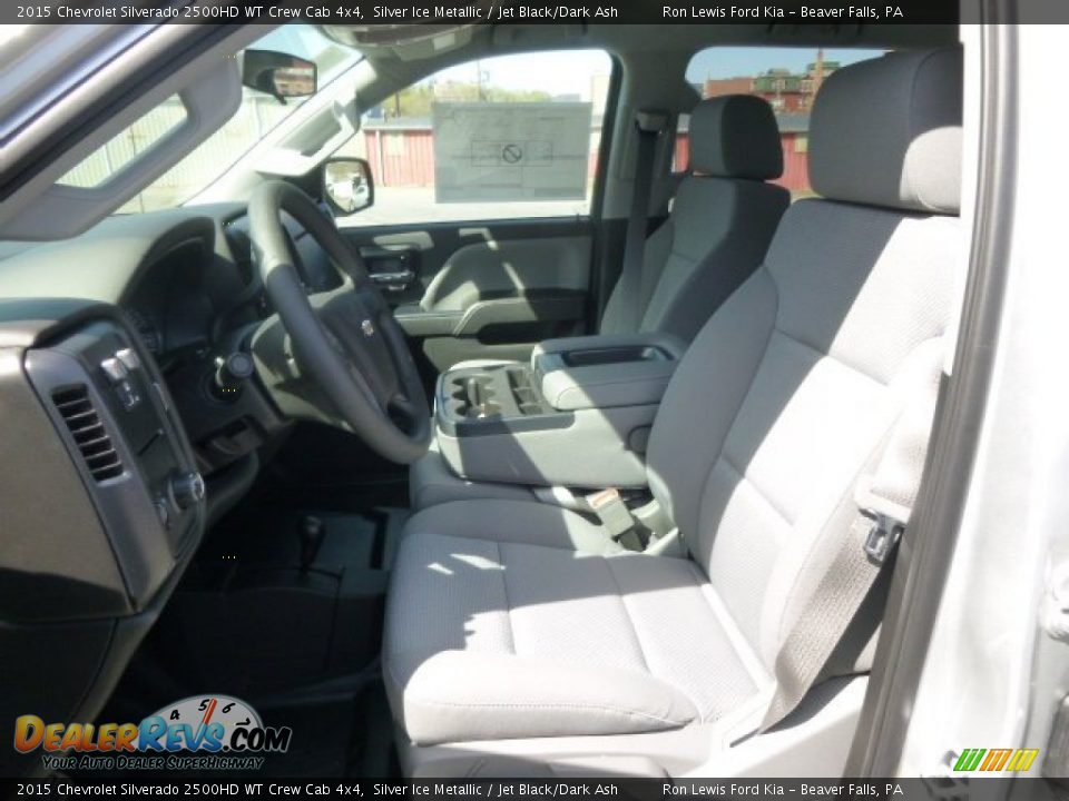 2015 Chevrolet Silverado 2500HD WT Crew Cab 4x4 Silver Ice Metallic / Jet Black/Dark Ash Photo #10