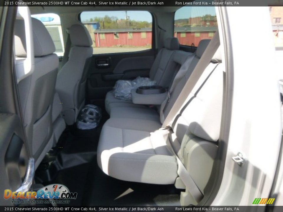 2015 Chevrolet Silverado 2500HD WT Crew Cab 4x4 Silver Ice Metallic / Jet Black/Dark Ash Photo #12