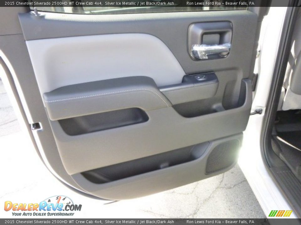 2015 Chevrolet Silverado 2500HD WT Crew Cab 4x4 Silver Ice Metallic / Jet Black/Dark Ash Photo #13