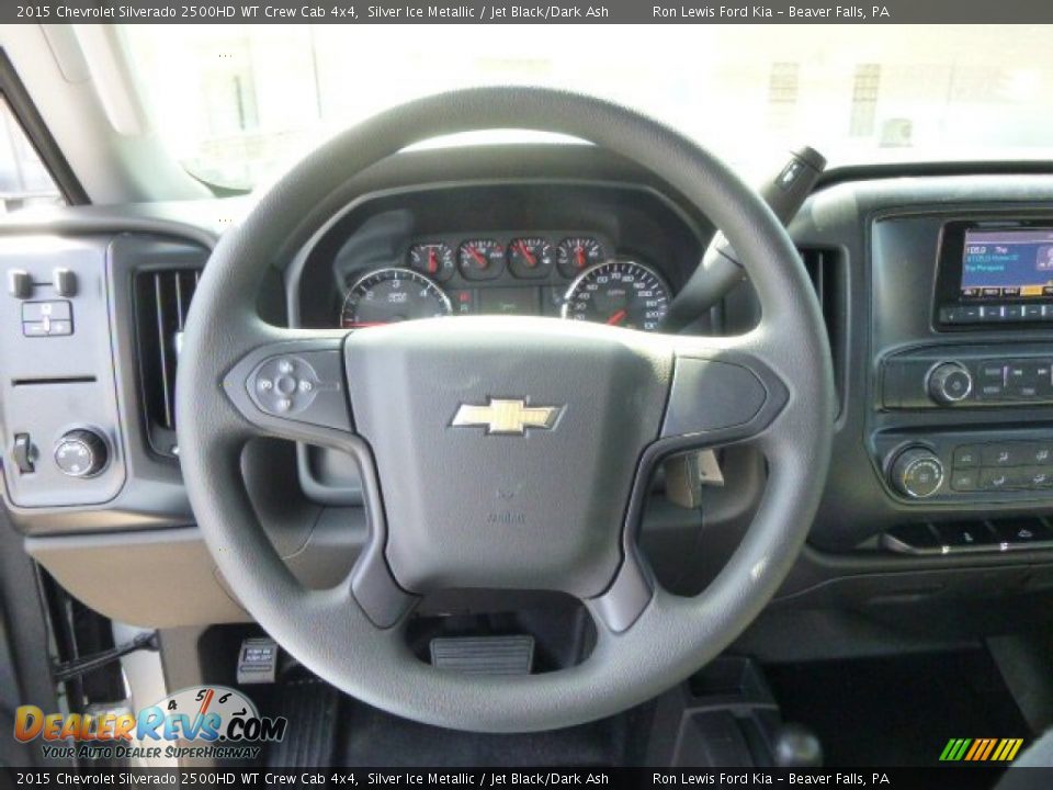 2015 Chevrolet Silverado 2500HD WT Crew Cab 4x4 Steering Wheel Photo #19