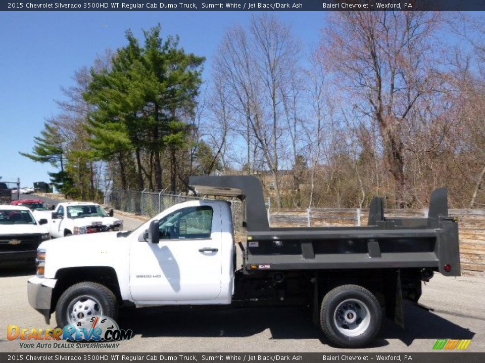 2015 Chevrolet Silverado 3500HD WT Regular Cab Dump Truck Summit White / Jet Black/Dark Ash Photo #1