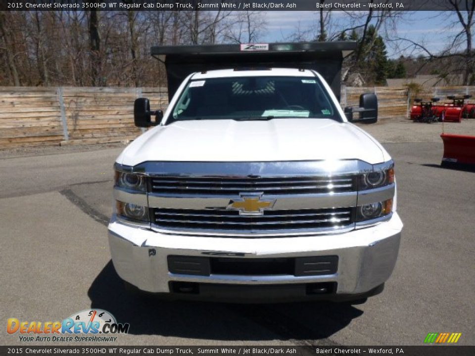 2015 Chevrolet Silverado 3500HD WT Regular Cab Dump Truck Summit White / Jet Black/Dark Ash Photo #3
