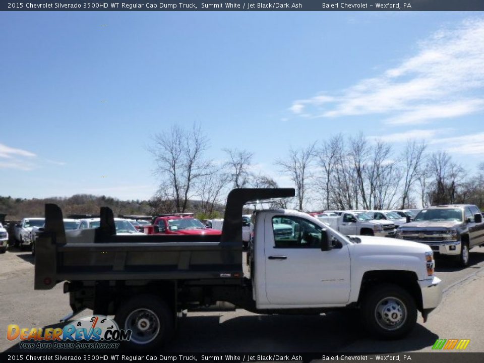 2015 Chevrolet Silverado 3500HD WT Regular Cab Dump Truck Summit White / Jet Black/Dark Ash Photo #5