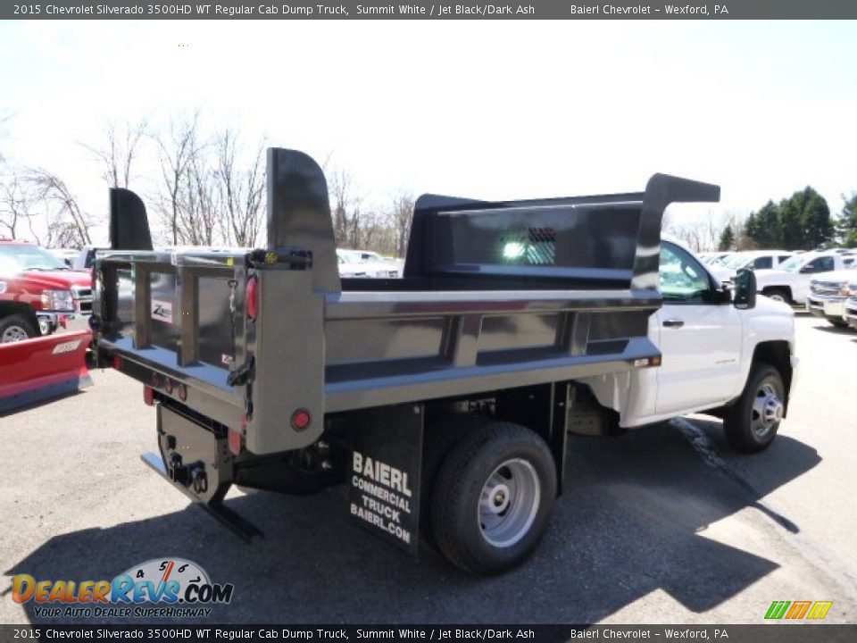 2015 Chevrolet Silverado 3500HD WT Regular Cab Dump Truck Summit White / Jet Black/Dark Ash Photo #6