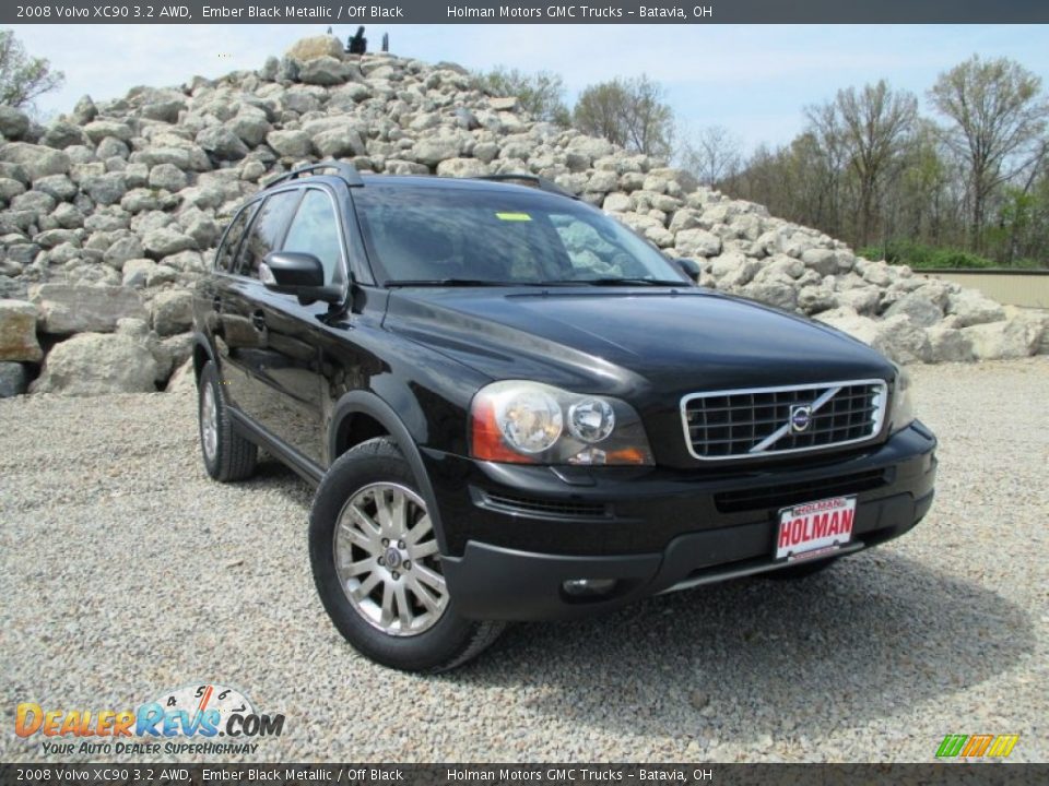 2008 Volvo XC90 3.2 AWD Ember Black Metallic / Off Black Photo #1