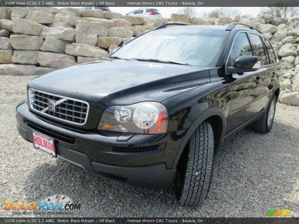 2008 Volvo XC90 3.2 AWD Ember Black Metallic / Off Black Photo #2