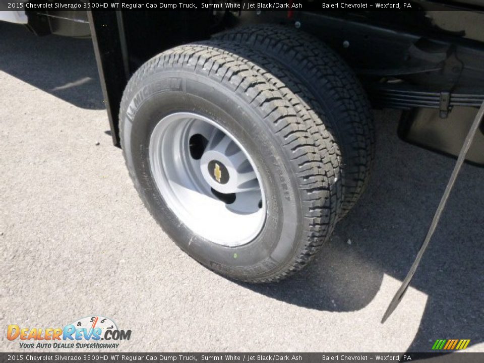 2015 Chevrolet Silverado 3500HD WT Regular Cab Dump Truck Summit White / Jet Black/Dark Ash Photo #9