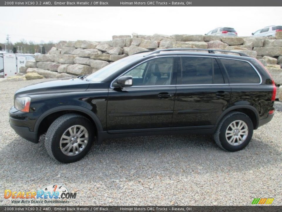 2008 Volvo XC90 3.2 AWD Ember Black Metallic / Off Black Photo #3
