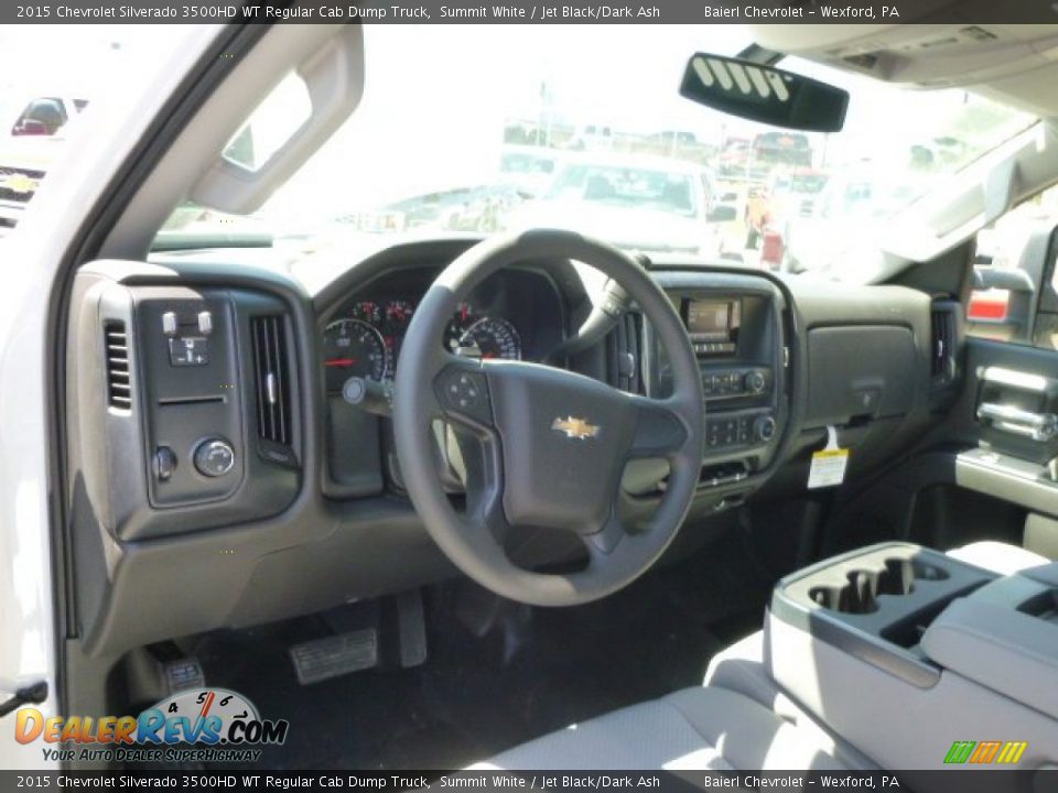 2015 Chevrolet Silverado 3500HD WT Regular Cab Dump Truck Summit White / Jet Black/Dark Ash Photo #11