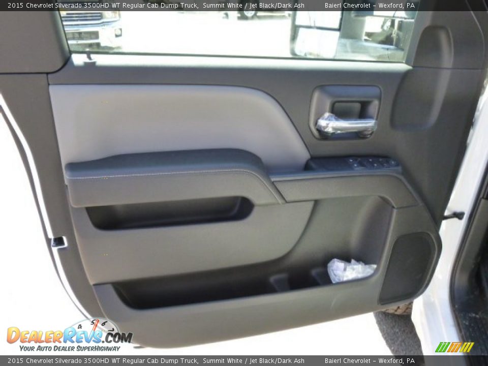 2015 Chevrolet Silverado 3500HD WT Regular Cab Dump Truck Summit White / Jet Black/Dark Ash Photo #12