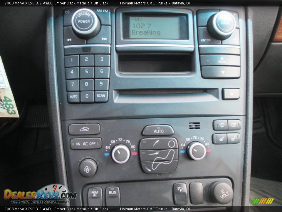 2008 Volvo XC90 3.2 AWD Ember Black Metallic / Off Black Photo #7