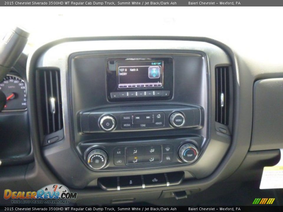 2015 Chevrolet Silverado 3500HD WT Regular Cab Dump Truck Summit White / Jet Black/Dark Ash Photo #16