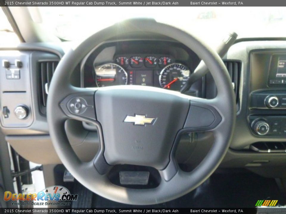 2015 Chevrolet Silverado 3500HD WT Regular Cab Dump Truck Summit White / Jet Black/Dark Ash Photo #18