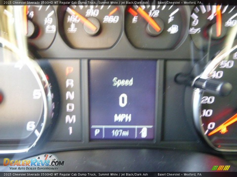 2015 Chevrolet Silverado 3500HD WT Regular Cab Dump Truck Summit White / Jet Black/Dark Ash Photo #19