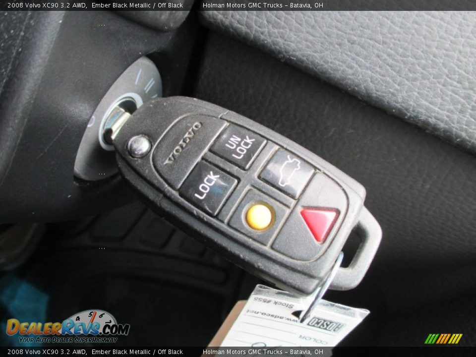 2008 Volvo XC90 3.2 AWD Ember Black Metallic / Off Black Photo #11