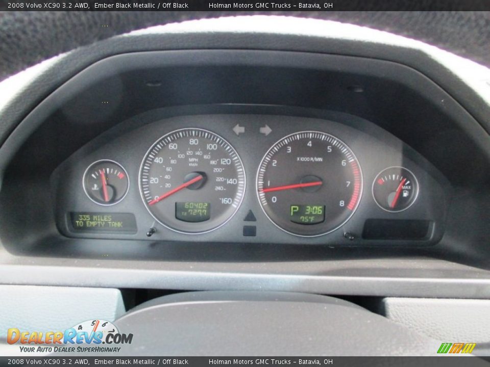 2008 Volvo XC90 3.2 AWD Ember Black Metallic / Off Black Photo #14