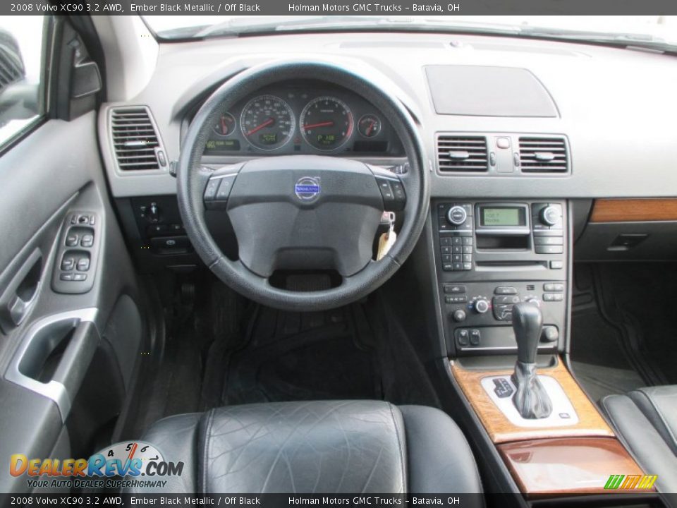 2008 Volvo XC90 3.2 AWD Ember Black Metallic / Off Black Photo #21