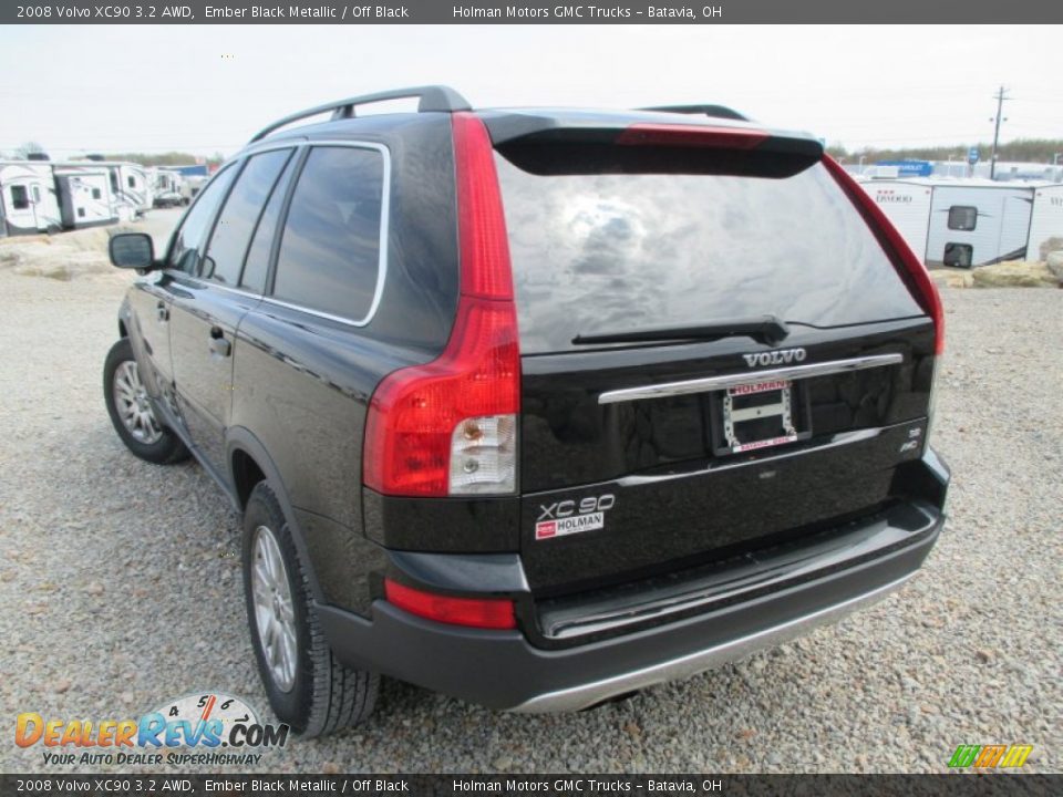 2008 Volvo XC90 3.2 AWD Ember Black Metallic / Off Black Photo #24