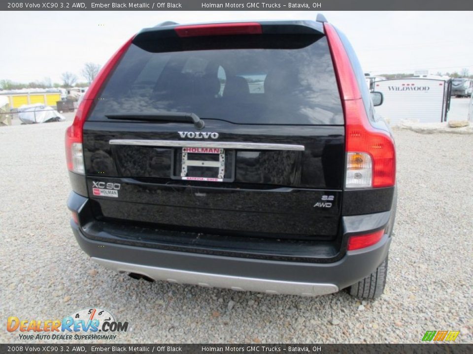 2008 Volvo XC90 3.2 AWD Ember Black Metallic / Off Black Photo #28