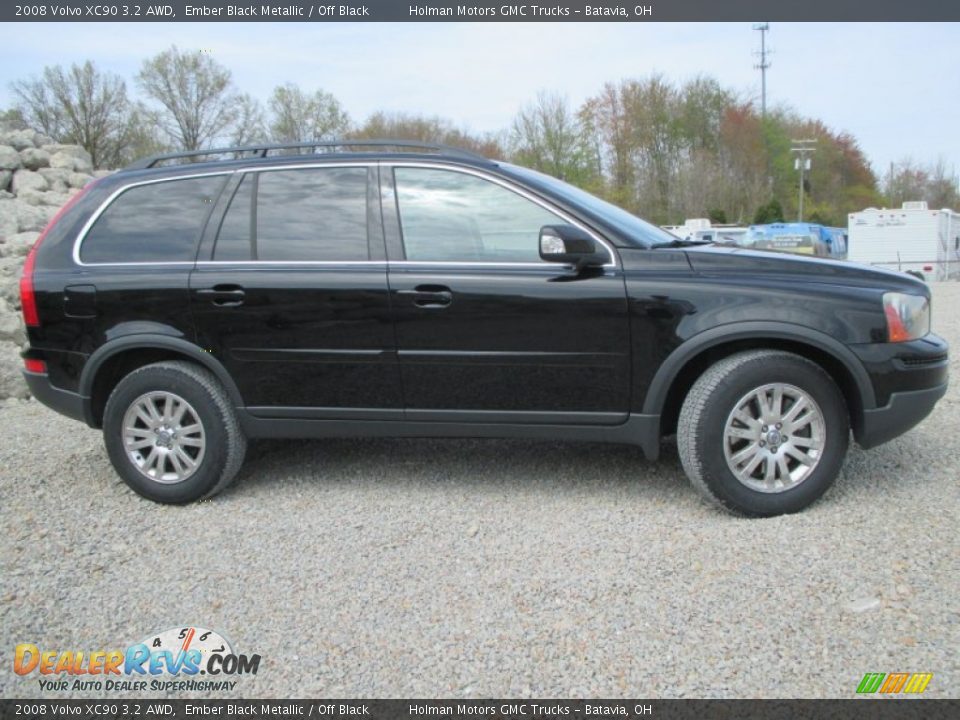 2008 Volvo XC90 3.2 AWD Ember Black Metallic / Off Black Photo #32