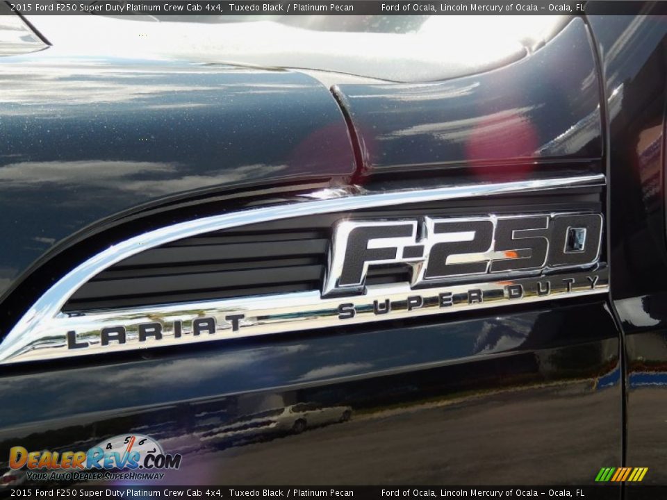 2015 Ford F250 Super Duty Platinum Crew Cab 4x4 Tuxedo Black / Platinum Pecan Photo #5