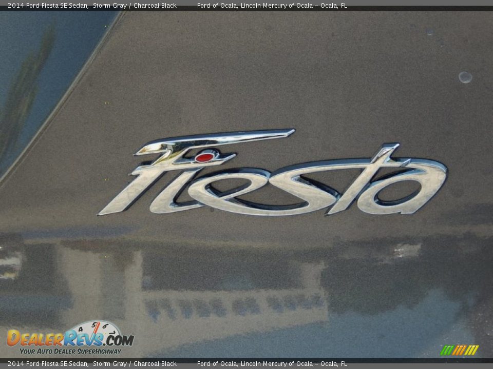 2014 Ford Fiesta SE Sedan Storm Gray / Charcoal Black Photo #4