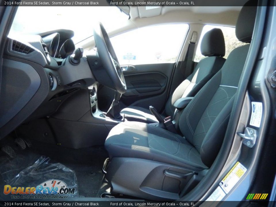 2014 Ford Fiesta SE Sedan Storm Gray / Charcoal Black Photo #6
