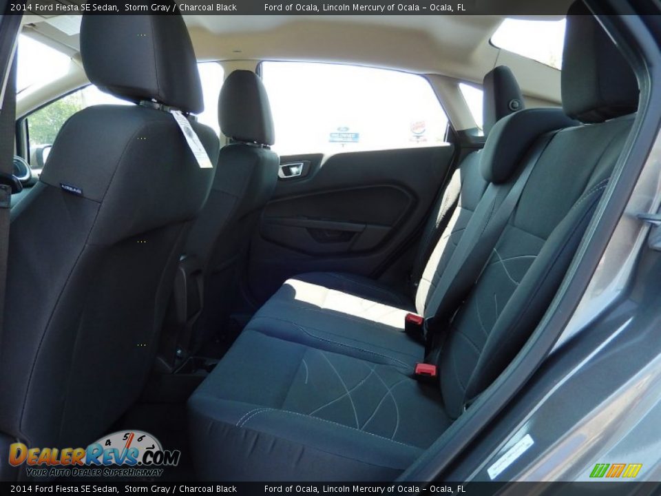 2014 Ford Fiesta SE Sedan Storm Gray / Charcoal Black Photo #7