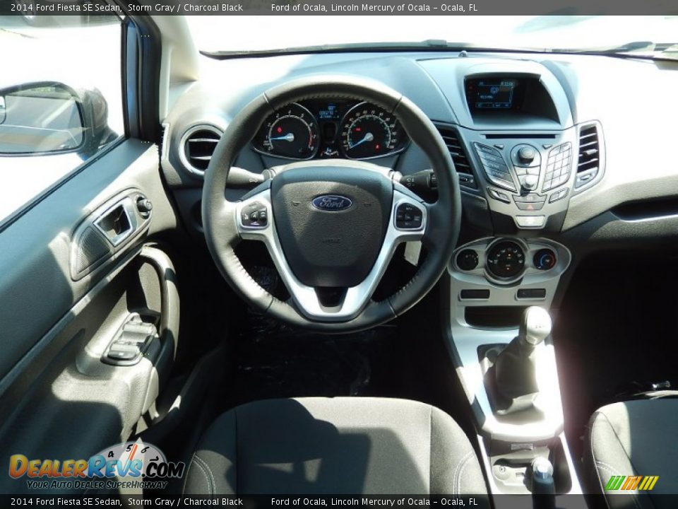 2014 Ford Fiesta SE Sedan Storm Gray / Charcoal Black Photo #8